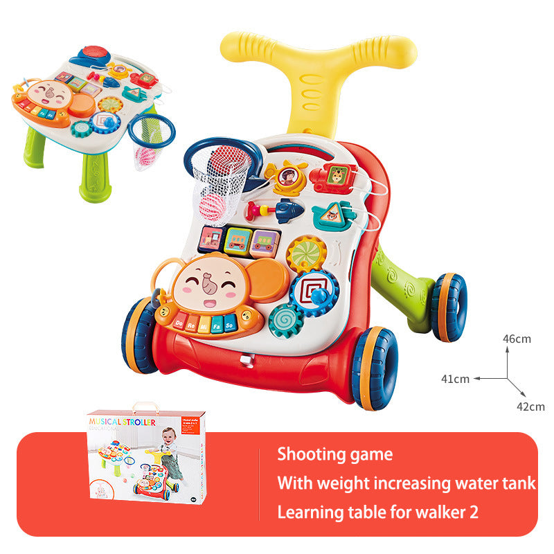 Baby Push Walker with Musical Learning Activity Panel