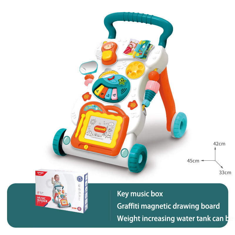 Baby Push Walker with Musical Learning Activity Panel