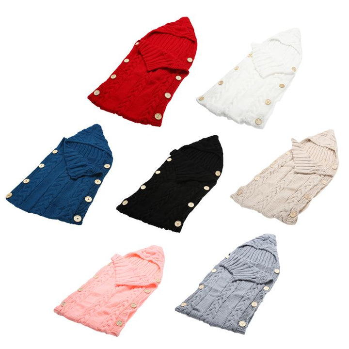 Baby Swaddle Wrap, Warm Hooded Cocoon for Newborns