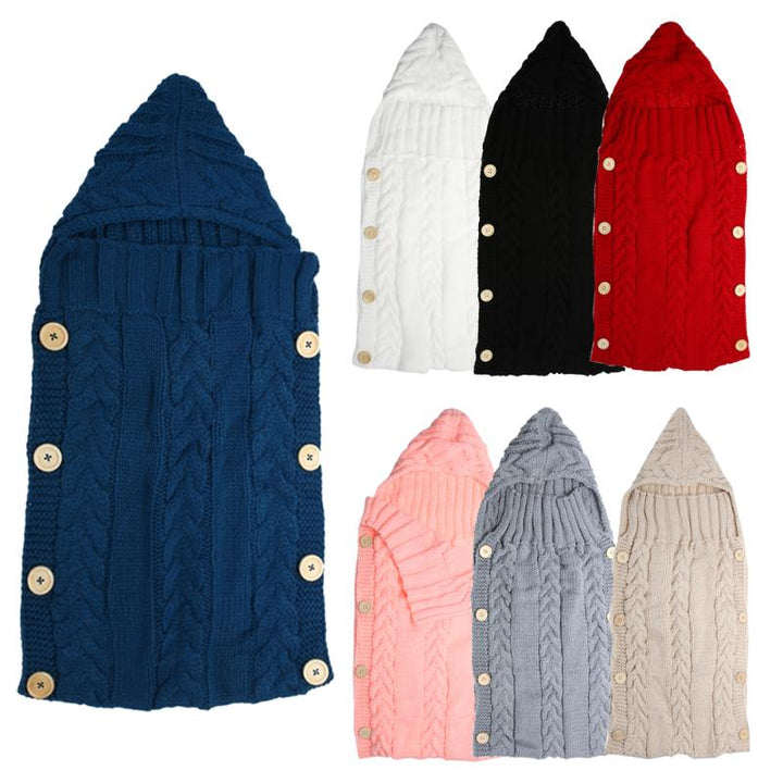 Baby Swaddle Wrap, Warm Hooded Cocoon for Newborns