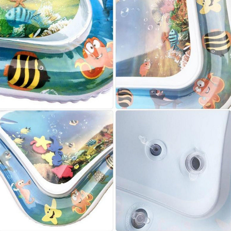 Inflatable Baby Water Mat for Tummy Time Sensory Play