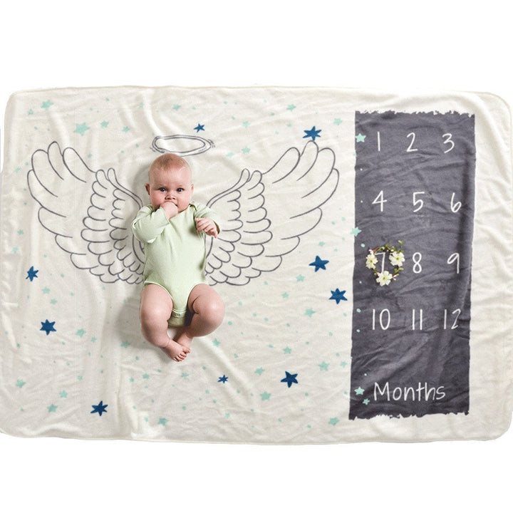 Baby Milestone Blanket for Monthly Photos & Keepsakes