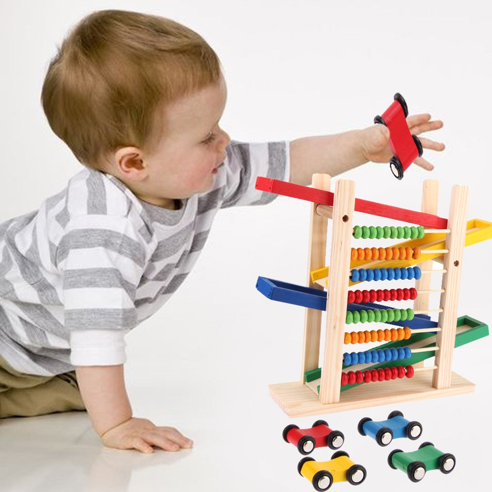 Wooden Toy Abacus for Screen-Free Early Learning Play