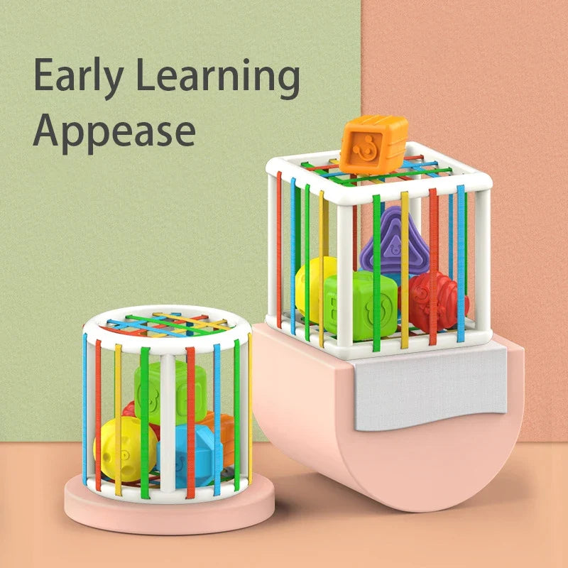 Montessori Activity Cube for Early Motor Skill Play