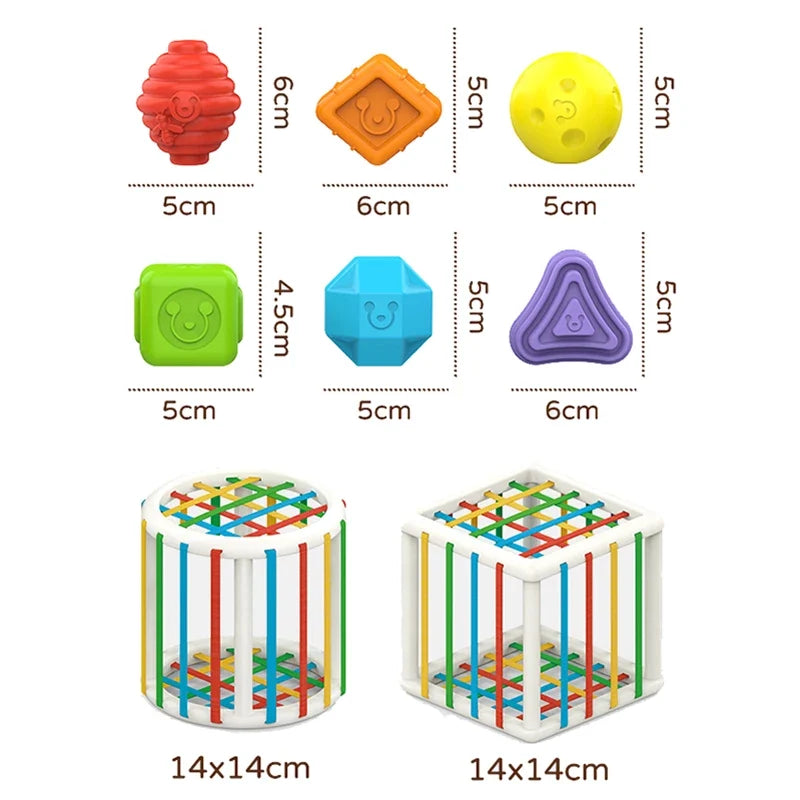 Montessori Activity Cube for Early Motor Skill Play