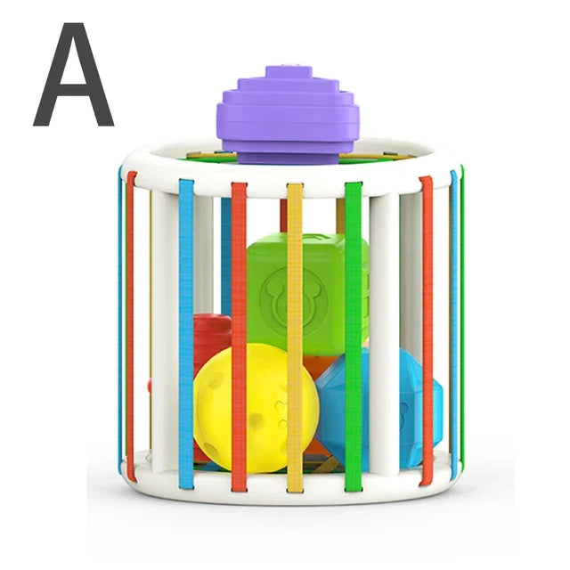 Montessori Activity Cube for Early Motor Skill Play