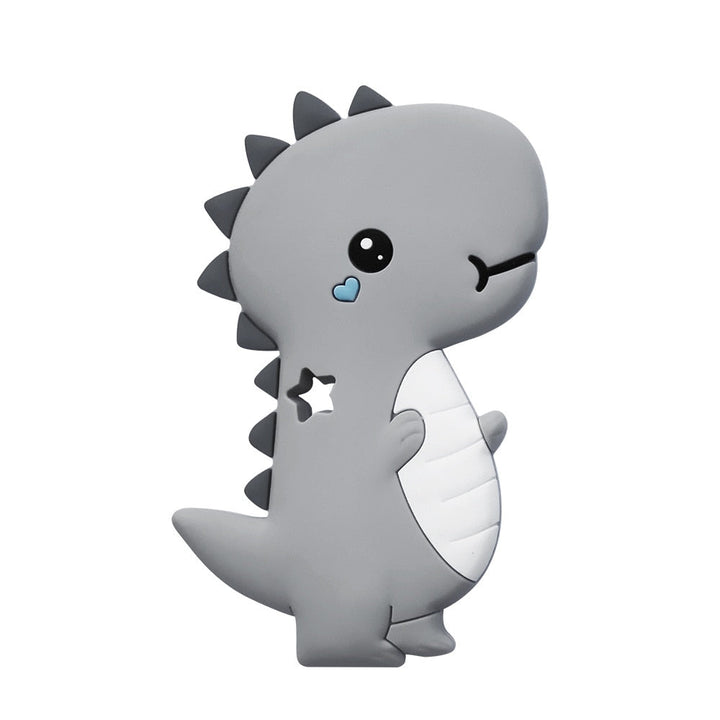 Baby Dinosaur Teether & Pacifier Clip for Soothing Gums