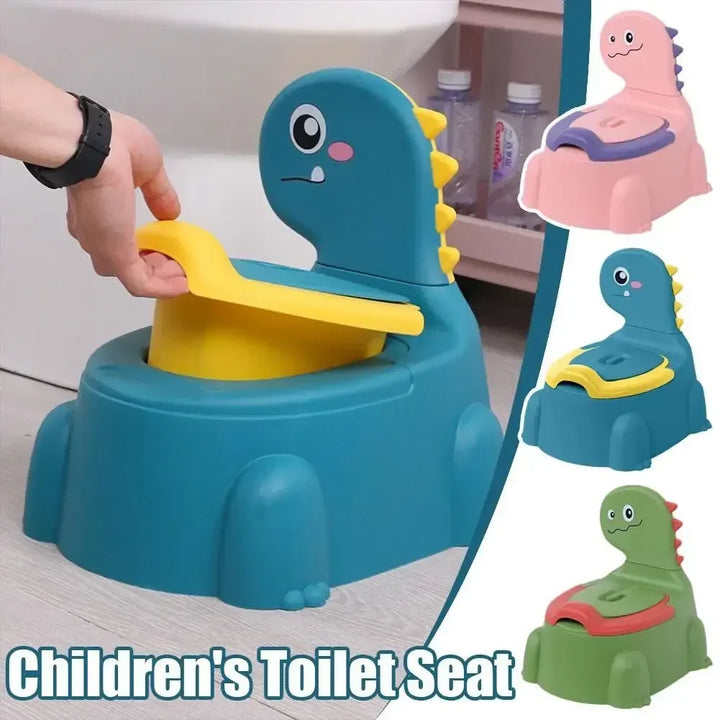 Baby Potty Training Seat Stable Splash-Proof Dinosaur