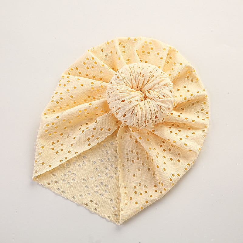 Baby Lace Eyelet Cap for Charming Everyday Outfits