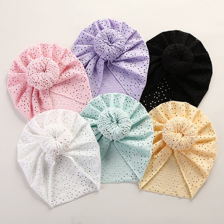 Baby Lace Eyelet Cap for Charming Everyday Outfits
