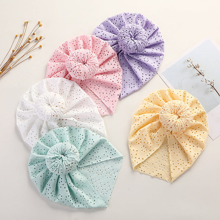 Baby Lace Eyelet Cap for Charming Everyday Outfits