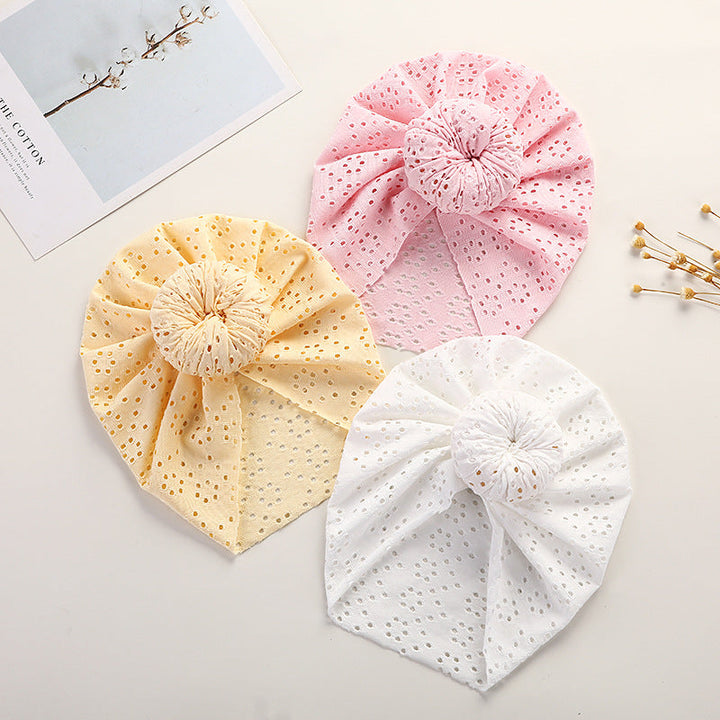 Baby Lace Eyelet Cap for Charming Everyday Outfits
