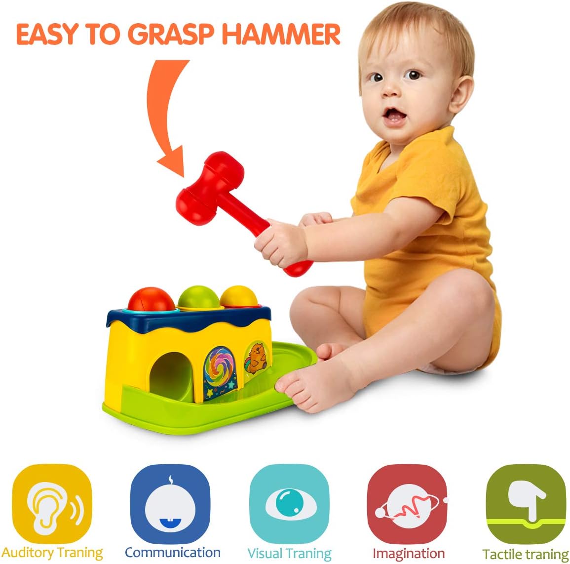Baby Hammering Toy for Fine-Motor Skills & Learning