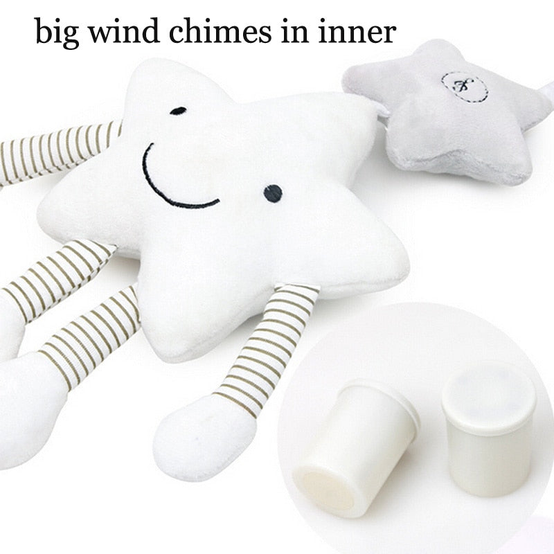 Baby Stroller Toy Musical Plush Star For Sensory Play