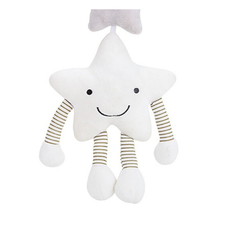 Baby Stroller Toy Musical Plush Star For Sensory Play
