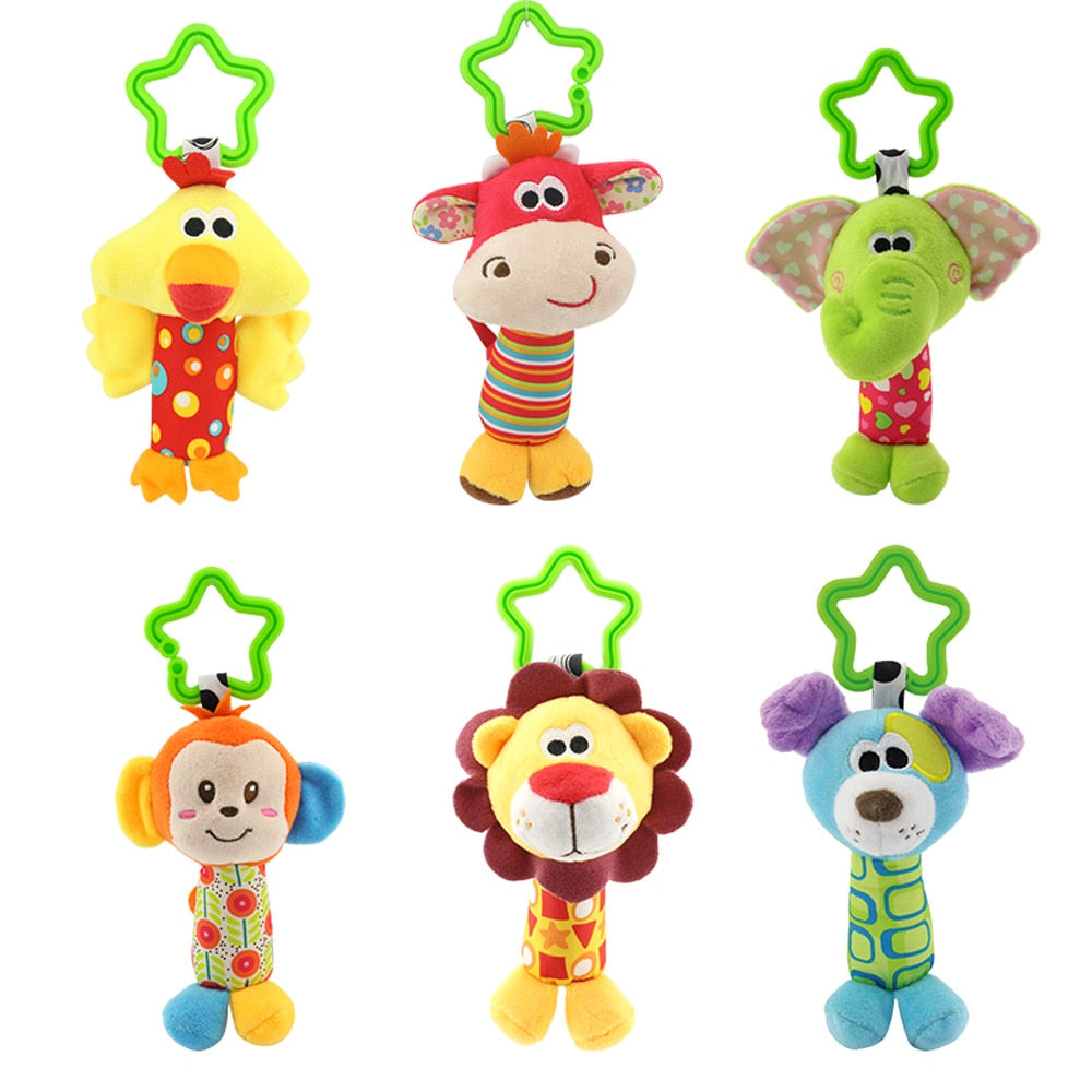Baby Hanging Rattle Toy for Colorful Sensory Playtime