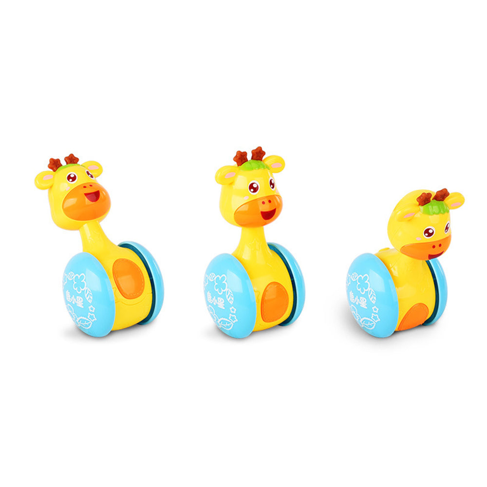 Baby Rattle Tumbler Toy for Engaging Tummy Time Play