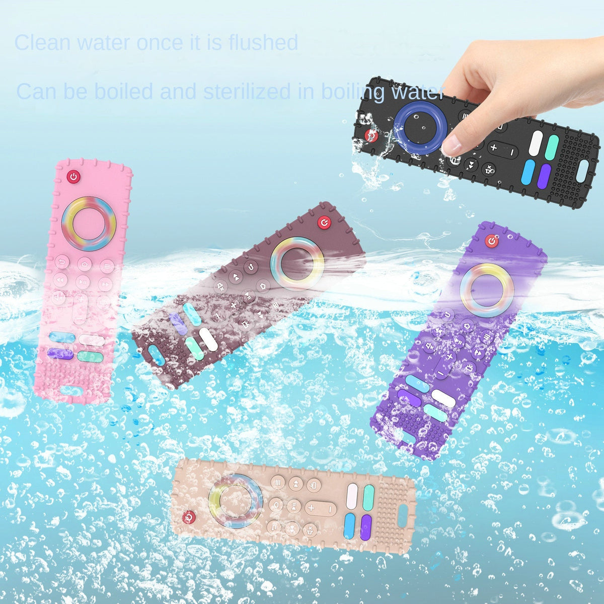 BPA-Free Silicone Baby Teether for Sore Gum Relief