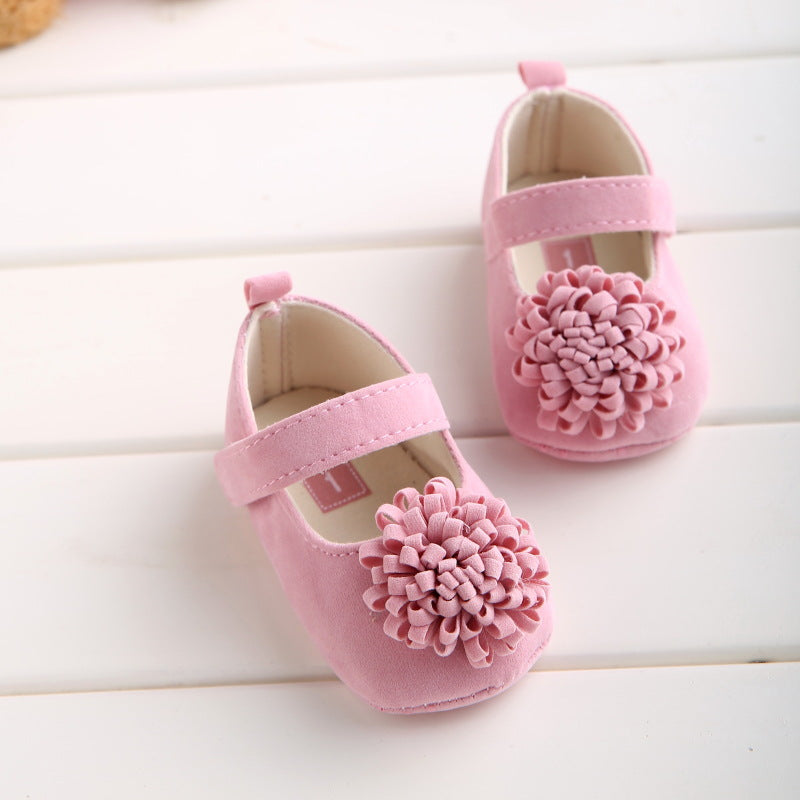 Baby Girl Soft-Soled Shoes With Secure Mary Jane Strap
