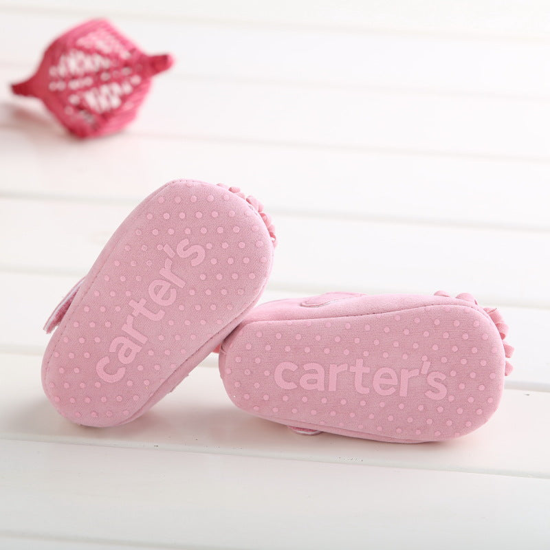 Baby Girl Soft-Soled Shoes With Secure Mary Jane Strap