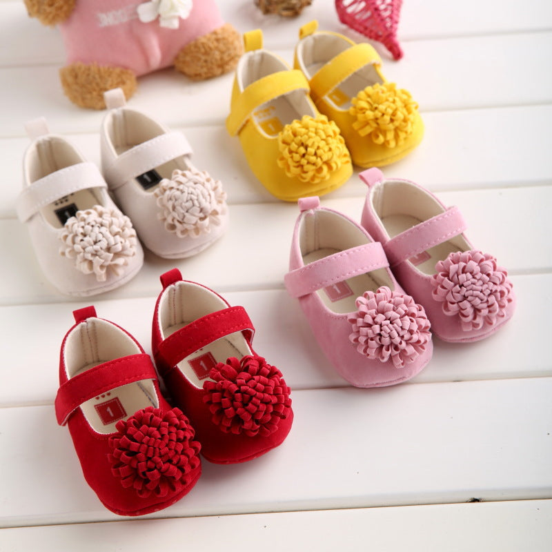 Baby Girl Soft-Soled Shoes With Secure Mary Jane Strap