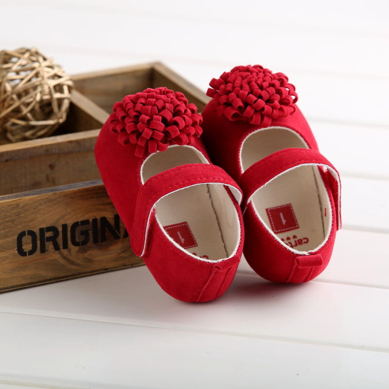 Baby Girl Soft-Soled Shoes With Secure Mary Jane Strap