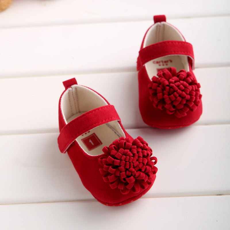 Baby Girl Soft-Soled Shoes With Secure Mary Jane Strap