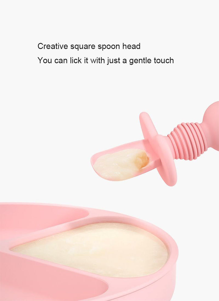 Baby Silicone Feeding Spoon & Fork for Gentle Gum Care