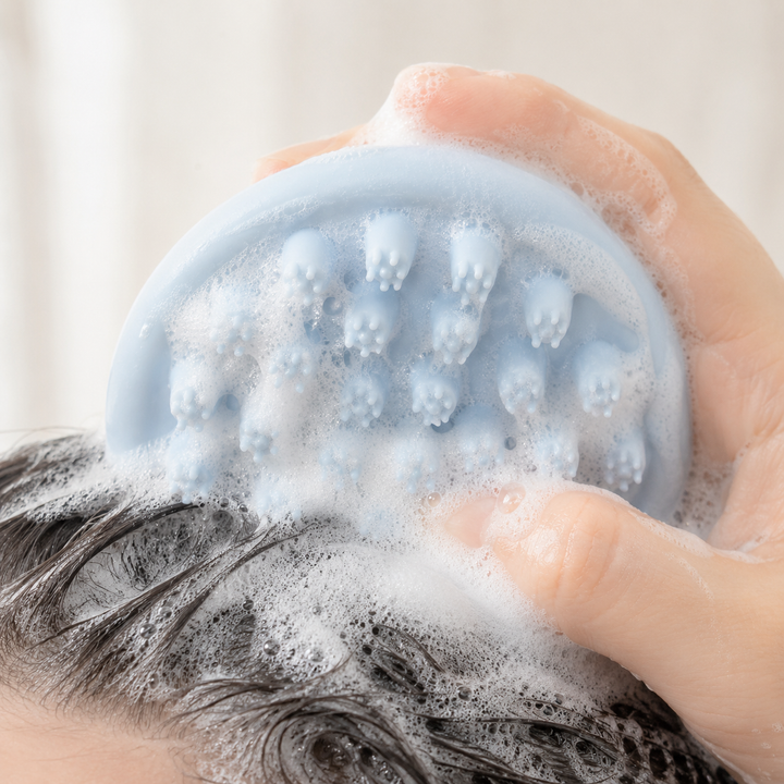 Silicone Baby Scalp Massage Brush — Gentle Shampoo Scrubber