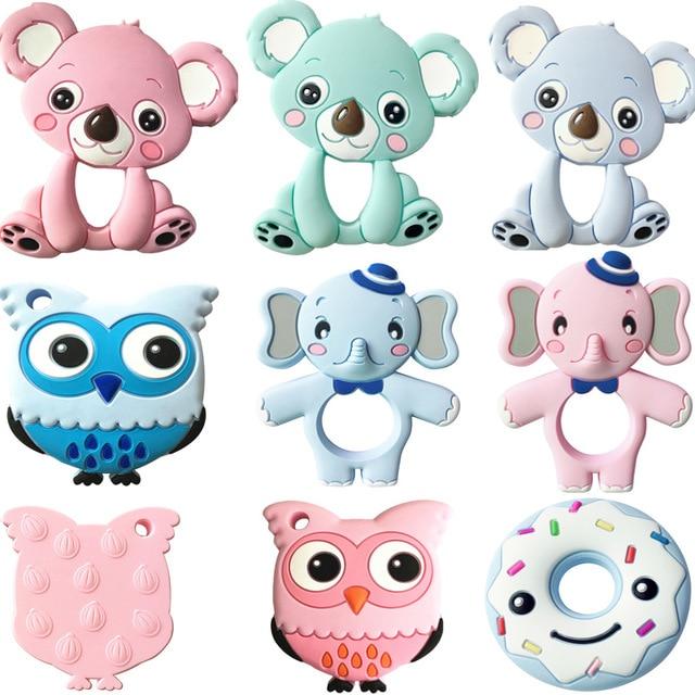 Silicone Animal Teether Toy for Sore Gum Relief