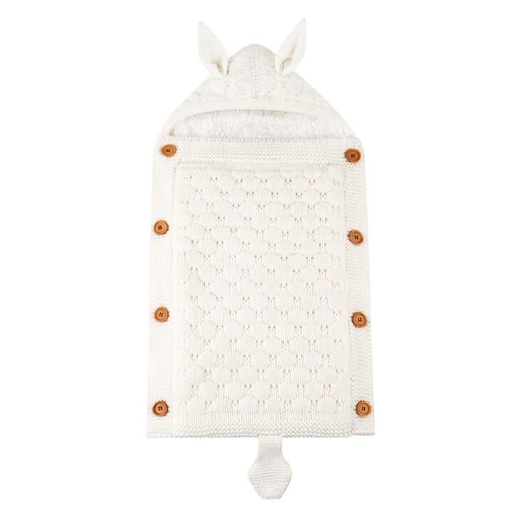 Baby Knitted Sleep Sack for Cozy, Covered Naps & Strolls