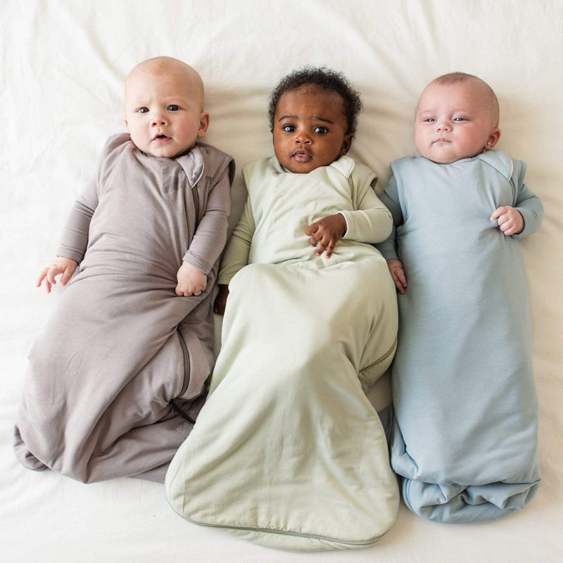 Bamboo Fiber Baby Sleep Sack, Anti-Kick Sleeveless