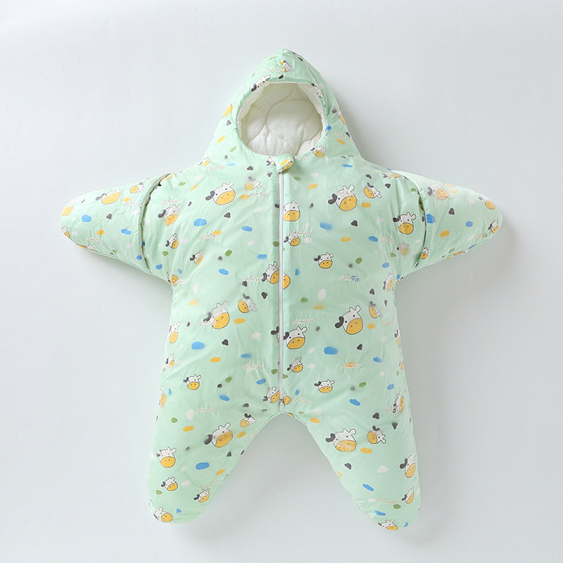 Baby Sleeping Bag Plush Warmth Without Loose Blankets