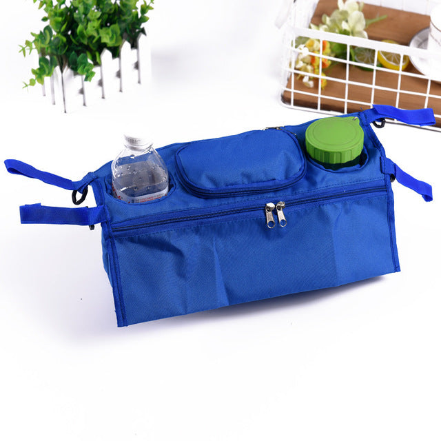 Stroller Organizer with Bottle & Cup Holder Storage
