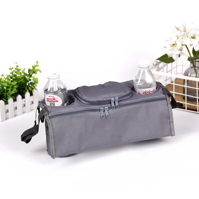 Stroller Organizer with Bottle & Cup Holder Storage