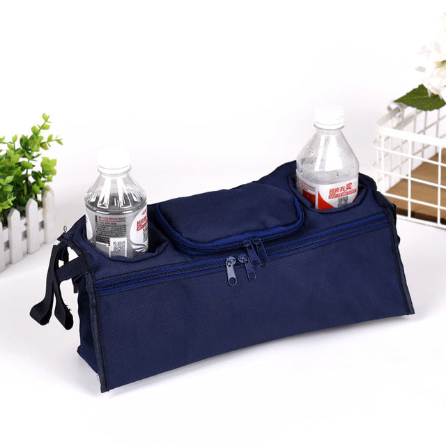 Stroller Organizer with Bottle & Cup Holder Storage