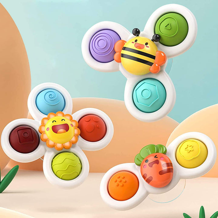 Baby Suction Cup Spinner Toys for Screen-Free Play
