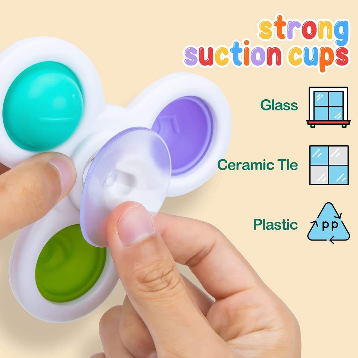 Baby Suction Cup Spinner Toys for Screen-Free Play
