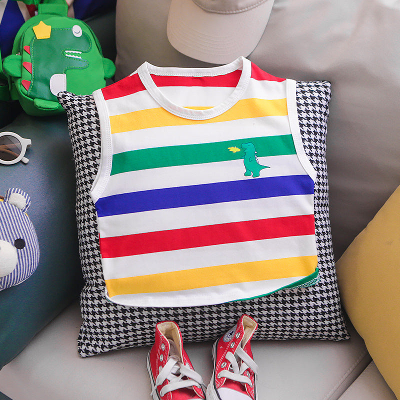 Baby Dinosaur Romper Set – Colorful Summer Outfit
