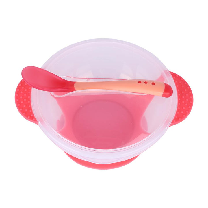 Baby Bowl Set With Lid & Spoon For Easier, Less-Mess Meals
