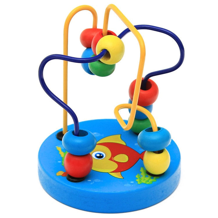 Montessori Wooden Baby Bead Maze for Fine Motor Play