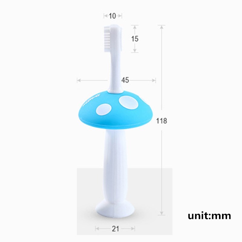 Baby Silicone Toothbrush for Gentle First Brushing Care