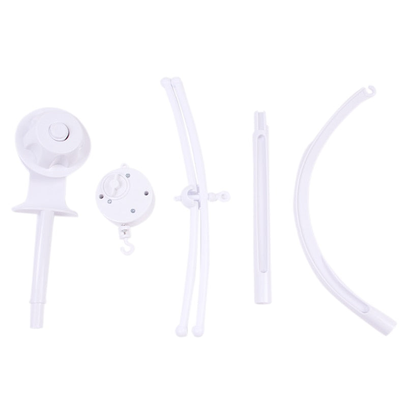 Baby Crib Mobile Holder With Wind-Up Music Box Arm