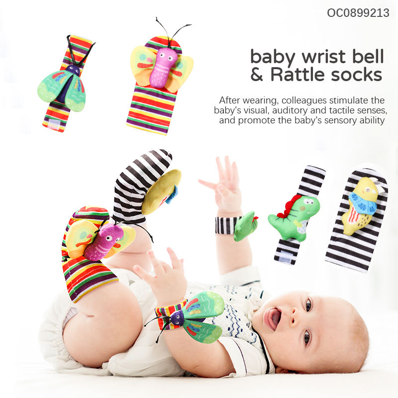 Baby Rattle Socks & Wrist Toys for Sensory Playtime