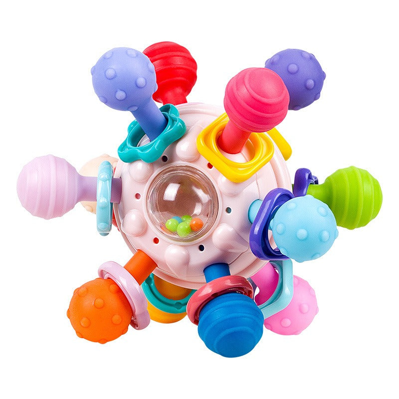 Baby Sensory Toy Teether for Grip Practice and Rattle