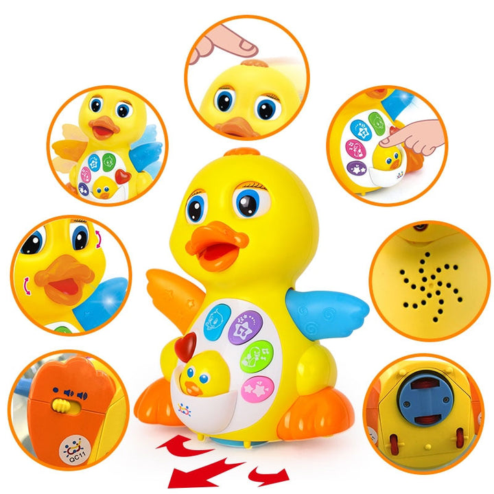 Interactive Baby Duck Toy With Lights, Music & Movement