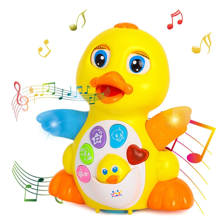 Interactive Baby Duck Toy With Lights, Music & Movement