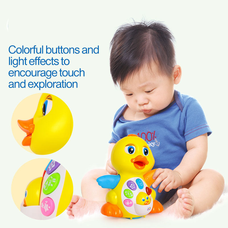 Interactive Baby Duck Toy With Lights, Music & Movement