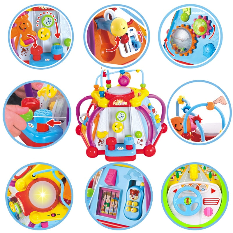 Musical Activity Cube Toy for Screen-Free Learning