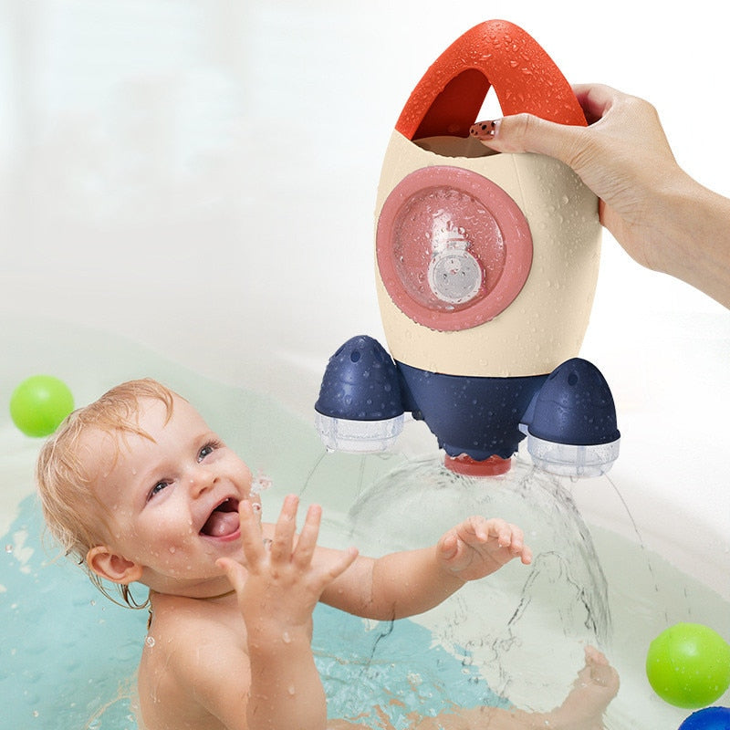 Baby Bath Toy Rocket Sprayer for Stress-Free Rinsing